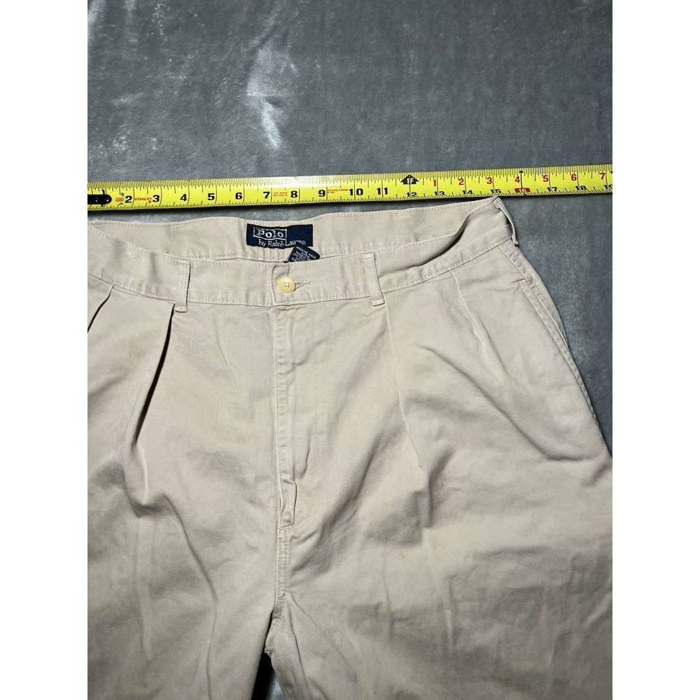 Polo Ralph Lauren Pants 34x30 Beige Preppy Straight Leg Classic Fit - Picture 3 of 8